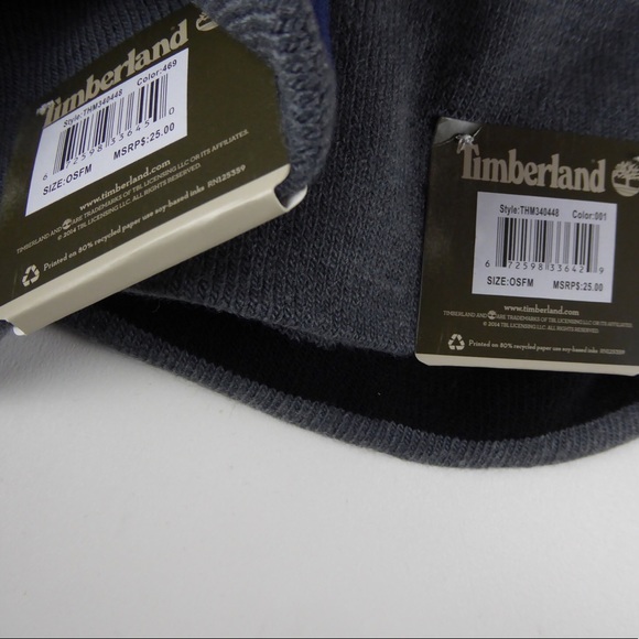 Timberland Reversible 2 Beanie Watchcap Set NWT - Picture 4 of 7